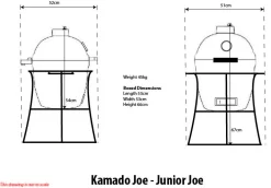 Kamado Joe Junior Keramikgrill 16 Kamado Joe Junior Keramikgrill -Barbecue Shop 16054 Kamado Joe Junior Diagramm