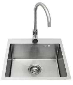 BULL Spülbecken Größe M (43x36x20cm) Inkl. Wasserhahn Für Warm/kalt