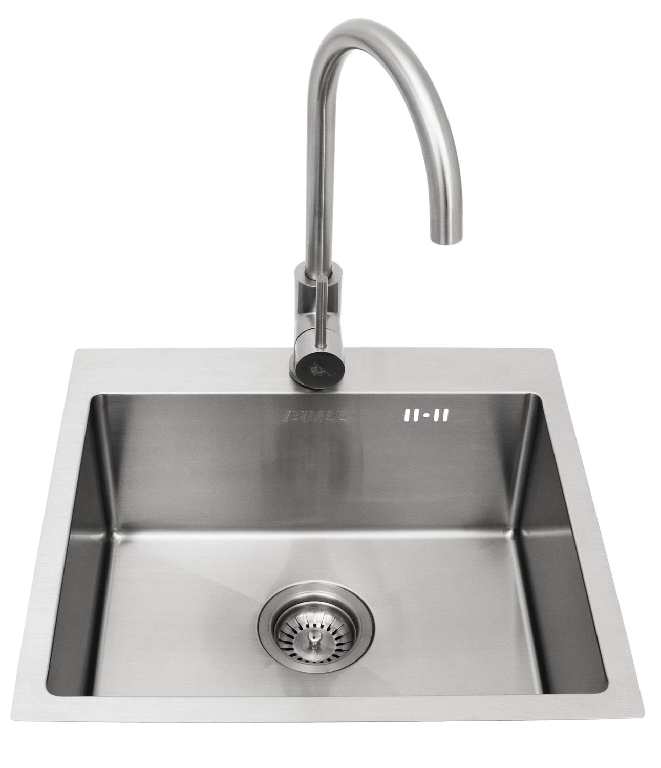 BULL Spülbecken Größe M (43x36x20cm) Inkl. Wasserhahn Für Warm/kalt 1 BULL Spülbecken Größe M (43x36x20cm) Inkl. Wasserhahn Für Warm/kalt