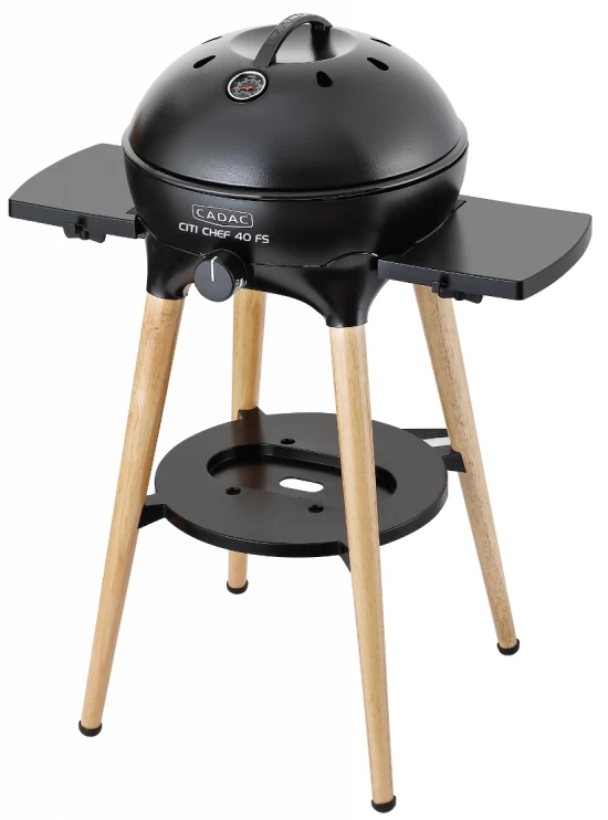 CADAC Gasgrill Citi Chef 40 FS BBQ / Dome Matt Black, 50 Mbar