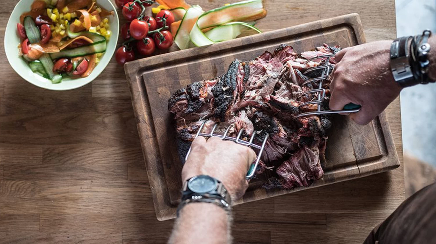 Big Green Egg Pulled Pork Gabeln 1 Big Green Egg Pulled Pork Gabeln