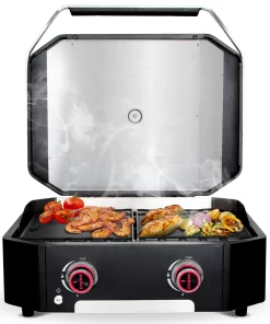 COZZE Plancha 600 / Plancha Grill Mit 2 Gusseisen Grillplatten 13 COZZE Plancha 600 / Plancha Grill Mit 2 Gusseisen Grillplatten -Barbecue Shop COZZE Plancha 600 2 Brenner Gasgrill Food