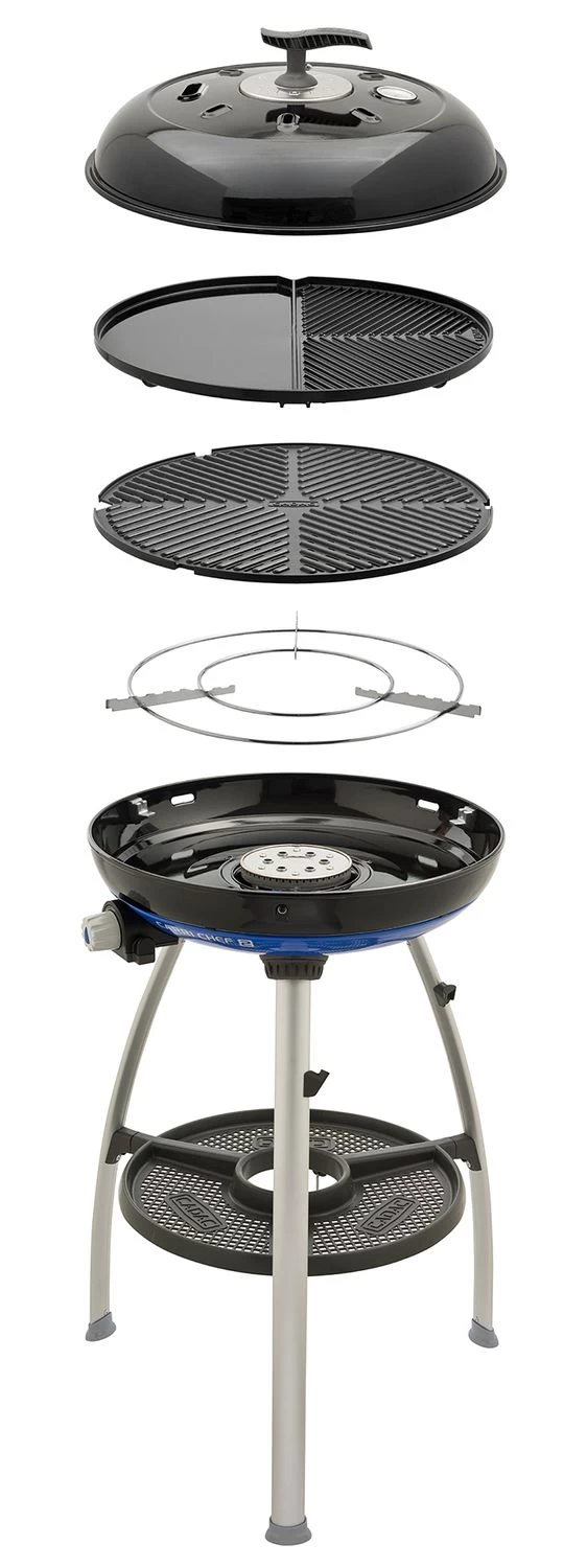 CADAC Camping Gasgrill Carri Chef 50 / BBQ + Grill2Braai + Dome - 30mbar 1 CADAC Camping Gasgrill Carri Chef 50 / BBQ + Grill2Braai + Dome - 30mbar