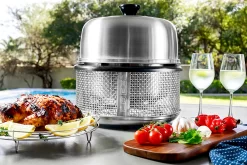 Cobb Grill Premier AIR Deluxe Holzkohlegrill - Modell 2023 -Barbecue Shop Cobb Premier Air Deluxe Tischgrill Lifestyle