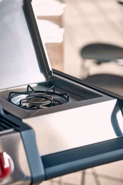 Enders Gasgrill Monroe Black Pro 3 K Turbo -Barbecue Shop Enders Gasgrill Monroe Black Pro 3 K Turbo Seitenkocher