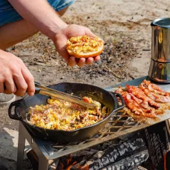 Fennek 4Fire - Mobiler 2-Zonen Grillrost -Barbecue Shop Fennek 4Fire Grillrost Fruehstueck