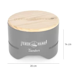 Feuerhand Tischgrill Tamber Schwarz -Barbecue Shop Feuerhand Tamber Tischgrill schwarz Abmessungen