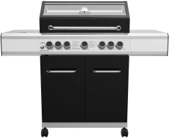 Grillfürst G520G Grill Control Edition 5-Brenner Gasgrill Mit Grill Control, Hochtemperaturbrenner, Heckbrenner Und Gusseisen Rosten