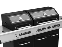 Grillfürst G750G 7-Brenner Doppelkammer - Gasgrill Mit Hochtemperaturbrenner, Seitenkocher, Heckbrenner Und Gusseisen Rosten 18 Grillfürst G750G 7-Brenner Doppelkammer - Gasgrill Mit Hochtemperaturbrenner, Seitenkocher, Heckbrenner Und Gusseisen Rosten -Barbecue Shop Grillfuerst G750 Doppelkammer Gasgrill Garraum getrennt