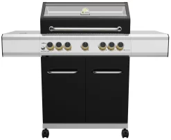 Grillfürst G520G 5-Brenner Gasgrill Borussia Dortmund Edition Mit Hochtemperaturbrenner, Heckbrenner Und Gusseisen Rosten