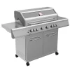 Grillfürst G621G 6-Brenner Edelstahl-Gasgrill - Eintracht Frankfurt Edition - Gusseisenroste