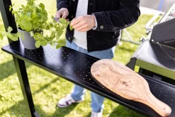 Grillfürst Premium Grillpavillon Aus Stahl Mit Wetterfestem Metalldach Und Ablageflächen -Barbecue Shop Grillfuerst Grillpavillon Ablage