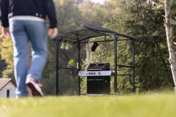 Grillfürst Premium Grillpavillon Aus Stahl Mit Wetterfestem Metalldach Und Ablageflächen -Barbecue Shop Grillfuerst Grillpavillon Garten Grillpavillon