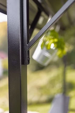 Grillfürst Premium Grillpavillon Aus Stahl Mit Wetterfestem Metalldach Und Ablageflächen -Barbecue Shop Grillfuerst Grillpavillon Stahlstrebe