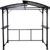 Grillfürst Premium Grillpavillon Aus Stahl Mit Wetterfestem Metalldach Und Ablageflächen
