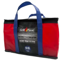 Grillfürst Kokosbriketts In Stangenform - 20 Kg - Ideal Für Dutch Oven Und Grill -Barbecue Shop Grillfuerst Kokosbriketts Stangenbriketts 10 kg
