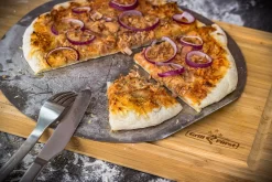Grillfürst Pizzastein 33 Cm Mit Pizzablech -Barbecue Shop Grillfuerst Pizzablech Schneidebrett 1
