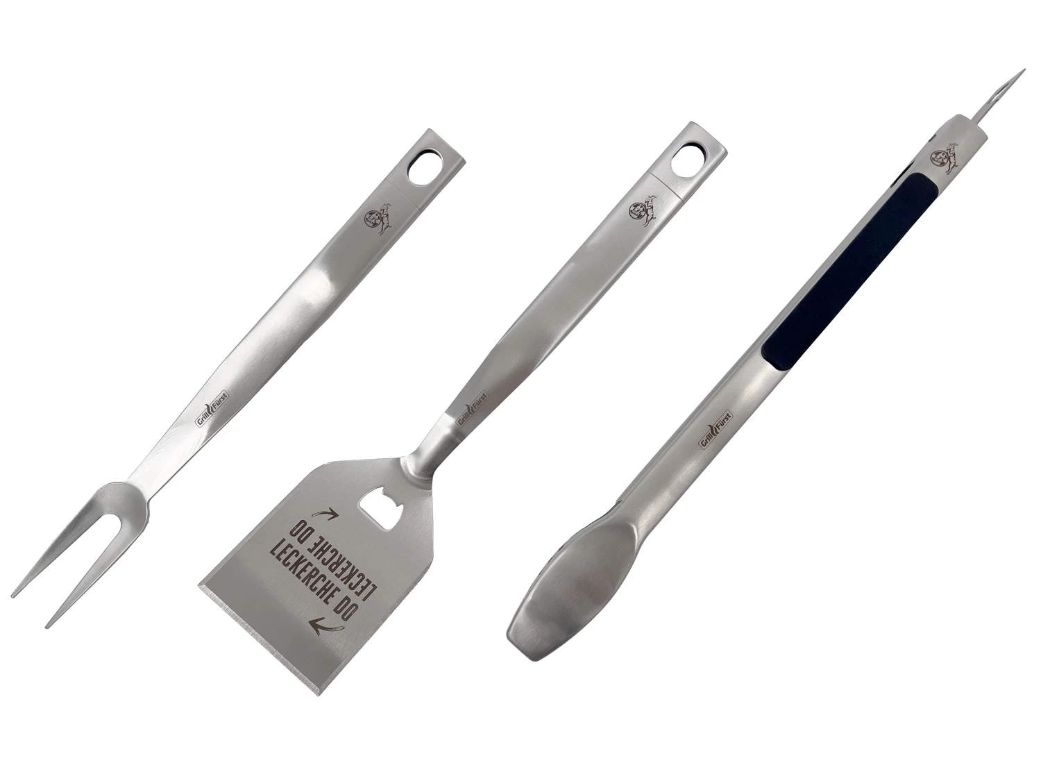 Grillfürst Premium Grillbesteck Set Mit Grillzange, -Wender Und -Gabel - 1. FC Köln Edition 2 Grillfürst Premium Grillbesteck Set Mit Grillzange, -Wender Und -Gabel - 1. FC Köln Edition – Bild 2