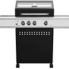 Grillfürst S330G 3-Brenner Gasgrill Mit Seitenkocher Und Gusseisen Rosten Inkl. Abdeckhaube