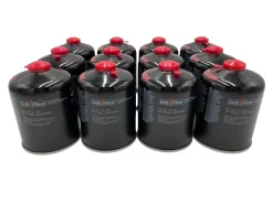 Grillfürst Kombi Kartuschen-Druckregler 50 Mbar - X-DEAL Inkl. 12 Grillfürst Gaskartuschen -Barbecue Shop Grillfuerst Schraubkartusche Gaskartusche Set 12 Stk