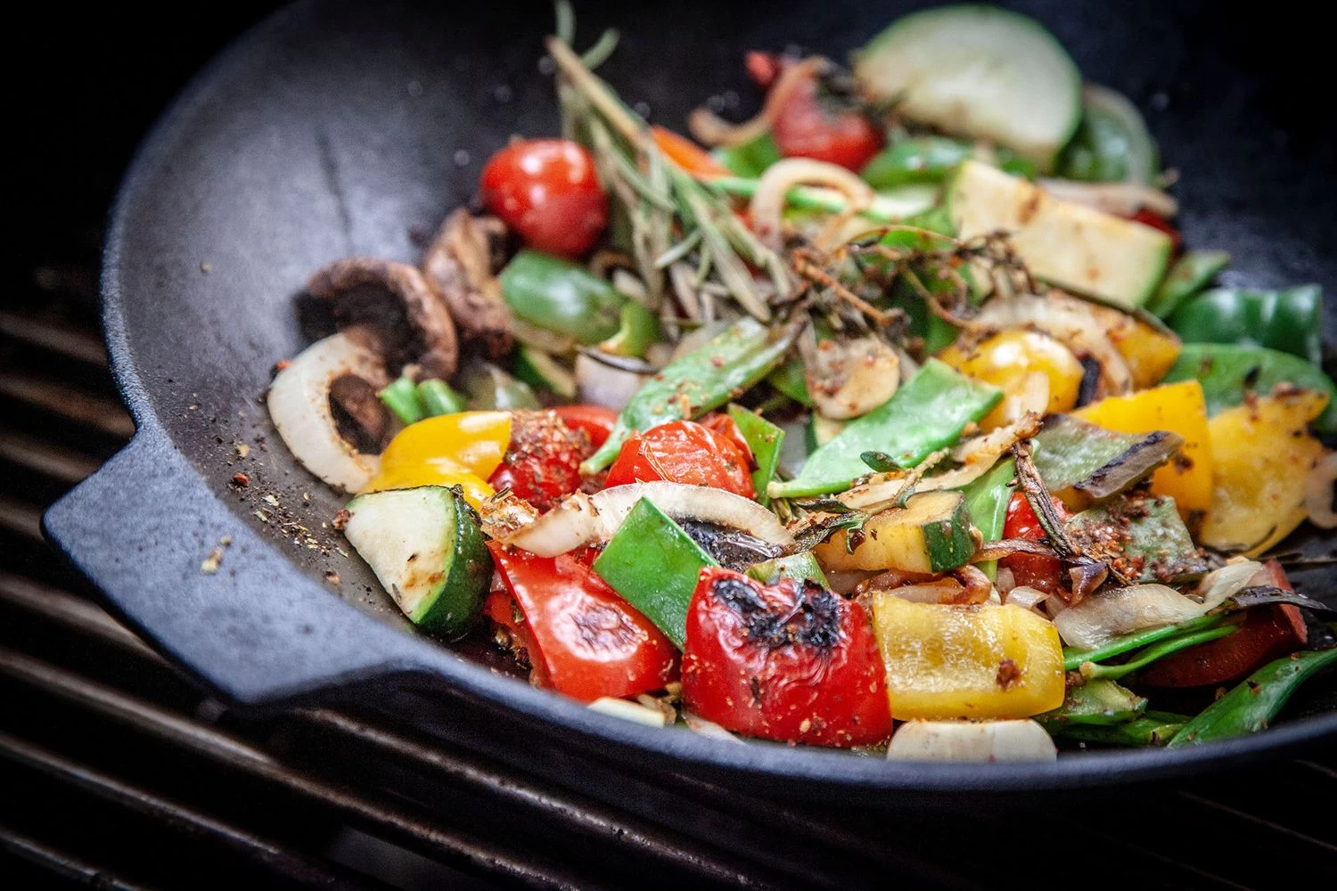 Grillfürst Gusseisen Wok Mit 2 Griffen Ø 30 Cm 4 Grillfürst Gusseisen Wok Mit 2 Griffen Ø 30 Cm – Bild 4