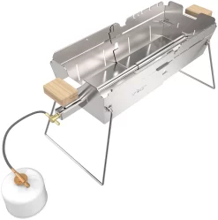 Knister Edelstahl-Gasgrill - Ausziehbarer Kompaktgrill 11 Knister Edelstahl-Gasgrill - Ausziehbarer Kompaktgrill -Barbecue Shop Knister Edelstahl Gasgrill Kompaktgrill Brenner