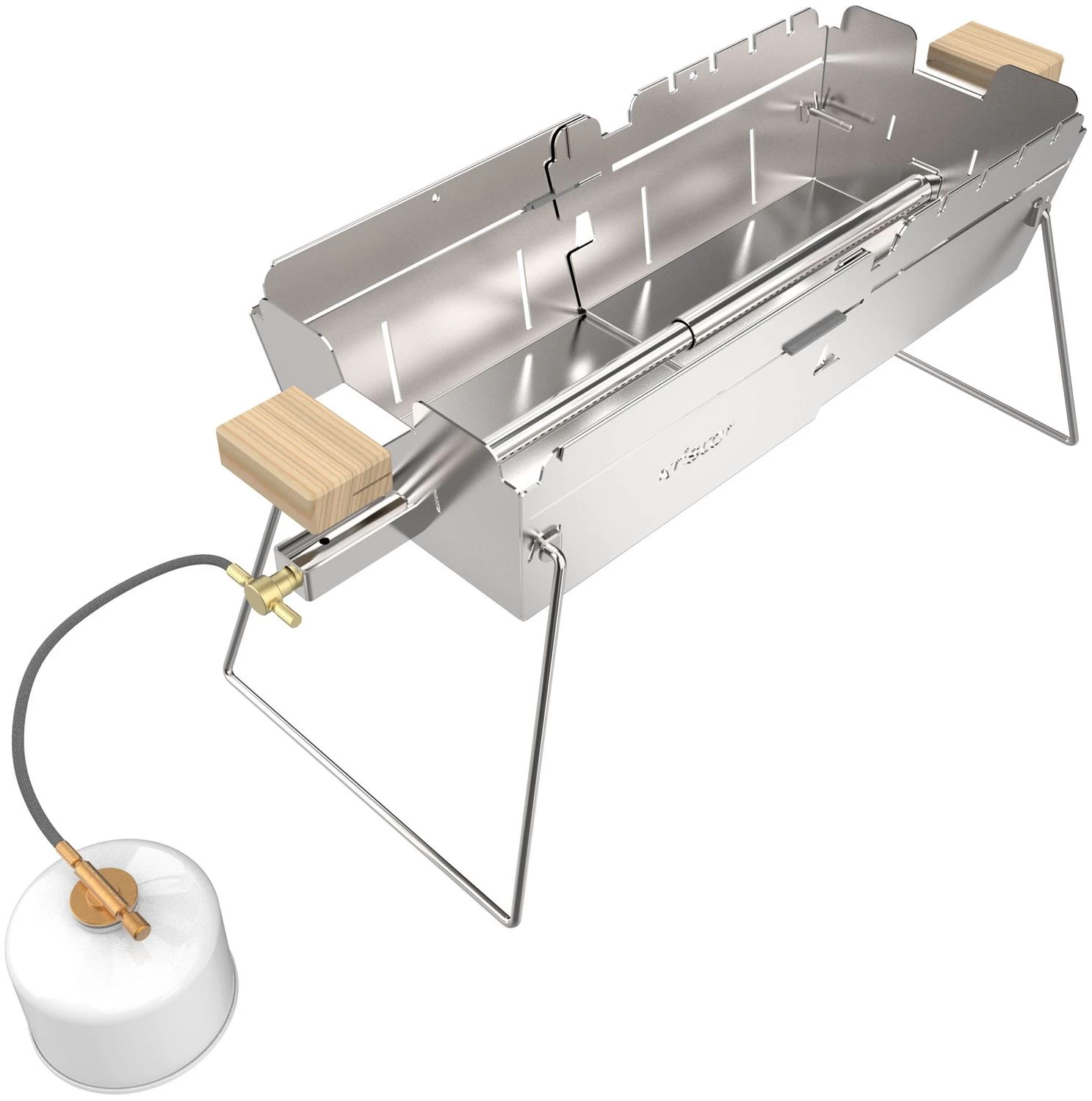 Knister Edelstahl-Gasgrill - Ausziehbarer Kompaktgrill 3 Knister Edelstahl-Gasgrill - Ausziehbarer Kompaktgrill – Bild 3