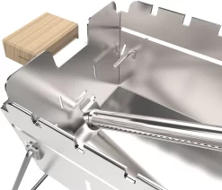 Knister Edelstahl-Gasgrill - Ausziehbarer Kompaktgrill 15 Knister Edelstahl-Gasgrill - Ausziehbarer Kompaktgrill -Barbecue Shop Knister Edelstahl Gasgrill Kompaktgrill Montage Brenner