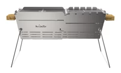 Knister Grill Premium - Ausziehbarer Holzkohle Kompaktgrill