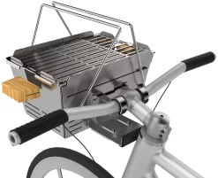 Knister Grill Premium - Ausziehbarer Holzkohle Kompaktgrill -Barbecue Shop Knister Premium Fahrrad