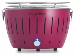 LotusGrill S - Holzkohle Tischgrill - Pflaumenlila Inkl. Tasche