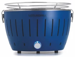 LotusGrill S - Holzkohle Tischgrill - Tiefblau Inkl. Tasche