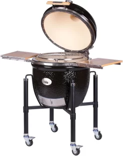 Monolith Grill LeCHEF BBQ GURU - PRO-Serie 2.0 Schwarz - MIT Gestell Und Seitentischen - Inkl. DynaQ Controller Set -Barbecue Shop Monolith Keramik Grill BBQ Guru Le Chef PRO Serie 2 0 129030 4 1688034464