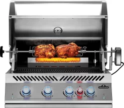 Napoleon 700-Series 32" BIG32 Edelstahl Einbaugrill Inkl. Drehspieß - Modell 2023 -Barbecue Shop Napoleon Einbaugrill BIG32 Rotisserie Backburner