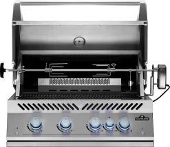 Napoleon 700-Series 32" BIG32 Edelstahl Einbaugrill Inkl. Drehspieß - Modell 2023 -Barbecue Shop Napoleon Einbaugrill BIG32 Rotisserie Motor Drehspiess