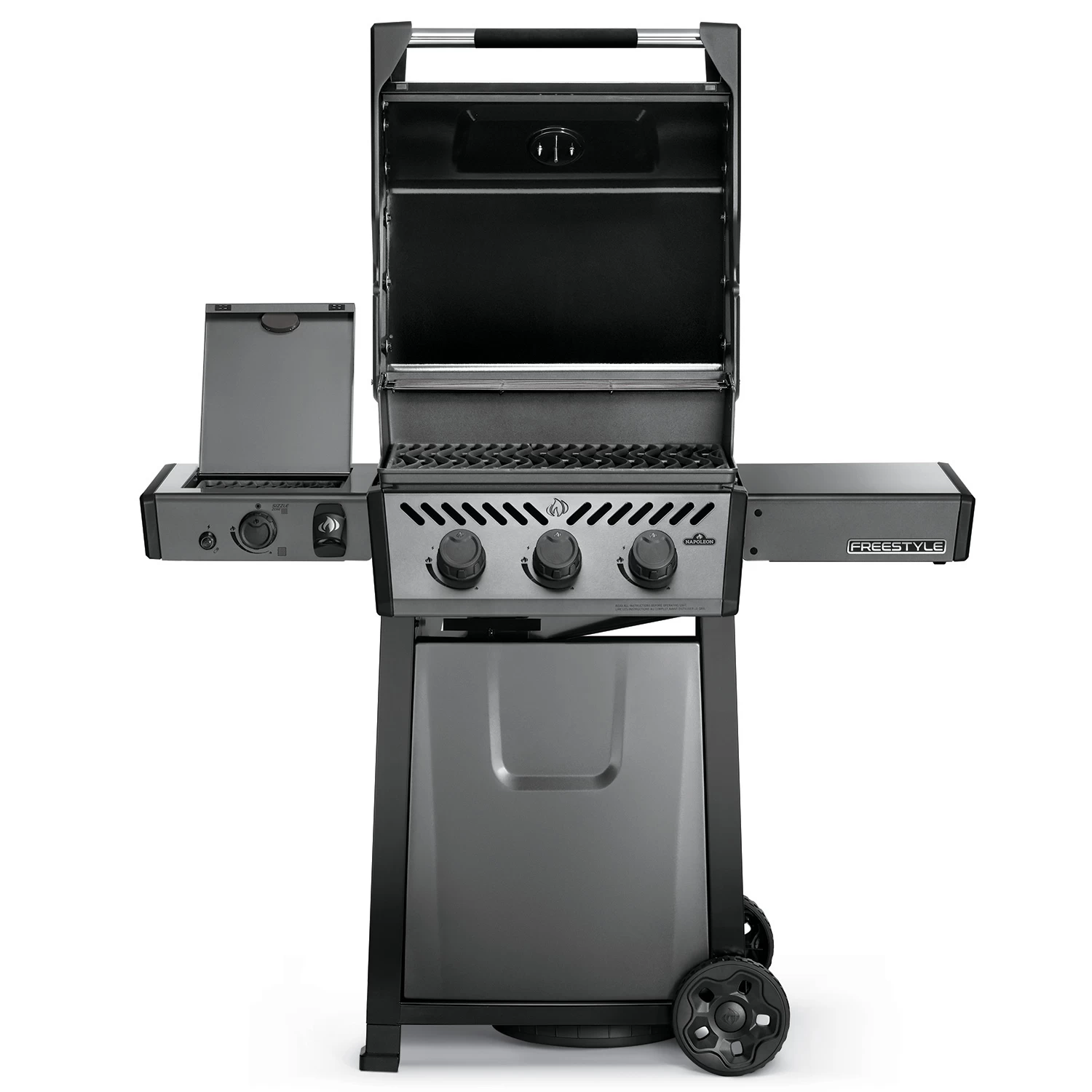 Napoleon Freestyle 365 Gasgrill, Graphit - Mit Sizzle Zone - Modell 2023 - X-DEAL Inkl. Abdeckhaube Und Gussplatte 2 Napoleon Freestyle 365 Gasgrill, Graphit - Mit Sizzle Zone - Modell 2023 - X-DEAL Inkl. Abdeckhaube Und Gussplatte – Bild 2