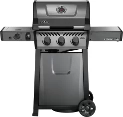 Napoleon Freestyle 365 Gasgrill, Graphit - Mit Sizzle Zone - Modell 2023 - X-DEAL Inkl. Abdeckhaube Und Gussplatte