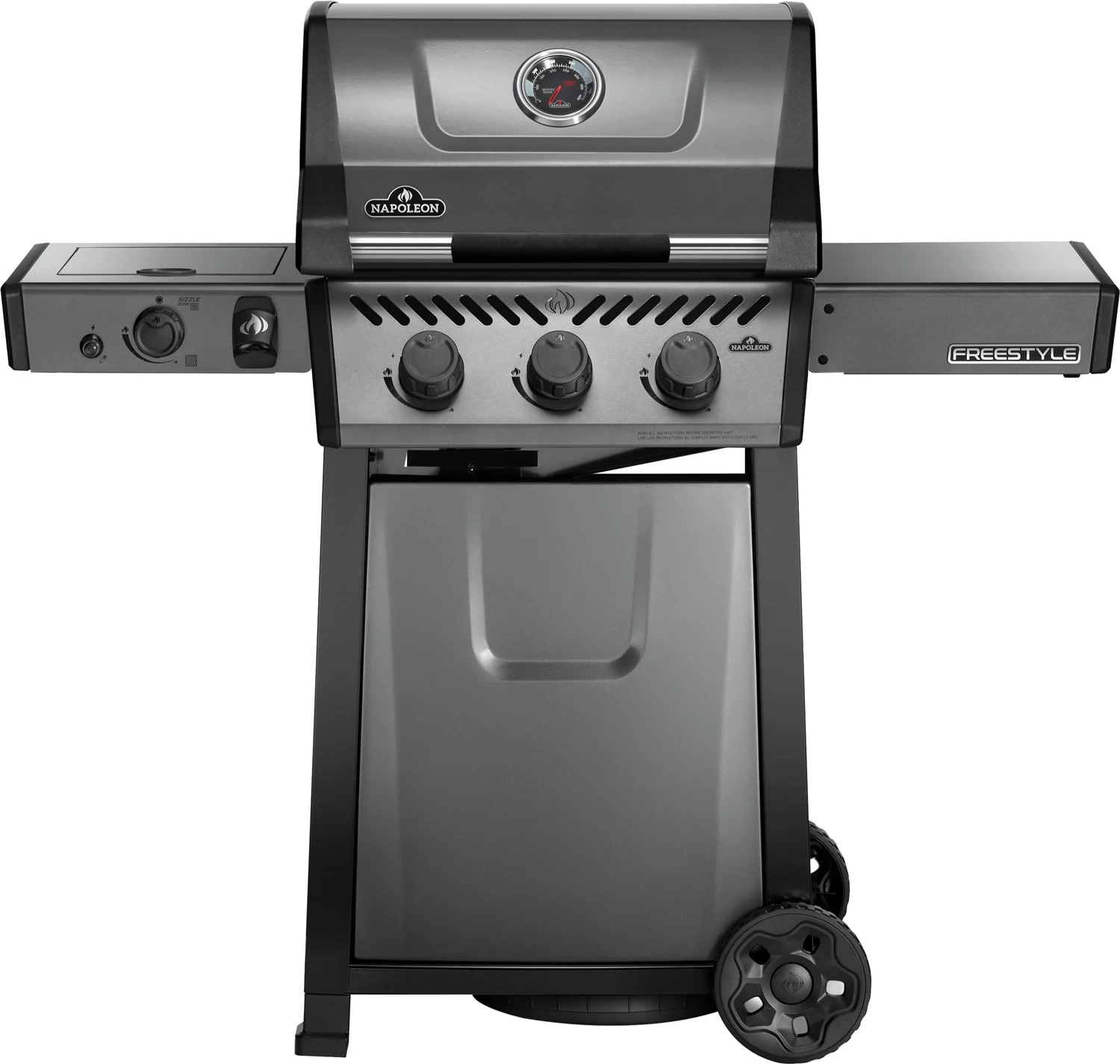Napoleon Freestyle 365 Gasgrill, Graphit - Mit Sizzle Zone - Modell 2023 - X-DEAL Inkl. Abdeckhaube Und Gussplatte 1 Napoleon Freestyle 365 Gasgrill, Graphit - Mit Sizzle Zone - Modell 2023 - X-DEAL Inkl. Abdeckhaube Und Gussplatte