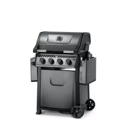 Napoleon Freestyle 425 Gasgrill, Graphit - Modell 2023 - X-DEAL Inkl. Abdeckhaube Und Gussplatte -Barbecue Shop Napoleon Freestyle 425 Gasgrill Seiten abgeklappt