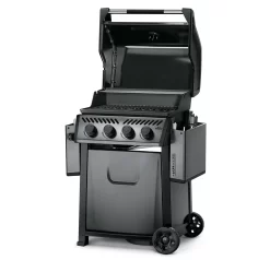 Napoleon Freestyle 425 Gasgrill, Graphit - Modell 2023 - X-DEAL Inkl. Abdeckhaube Und Gussplatte -Barbecue Shop Napoleon Freestyle 425 Gasgrill Side Deckel offen