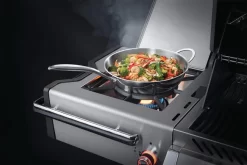 Napoleon Prestige Pro 825-3 Edelstahl Gasgrill Inkl. Drehspieß Und Bodenbeleuchtung + Gratis Napoleon TravelQ PRO285 Kompakt Gasgrill -Barbecue Shop Napoleon Prestige Pro 825 Seitenbrenner Wok