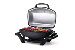 Napoleon TravelQ PRO285E Elektrogrill - Modell 2023 14 Napoleon TravelQ PRO285E Elektrogrill - Modell 2023 -Barbecue Shop Napoleon TravelQ pro285e Elektrogrill side deckel offen