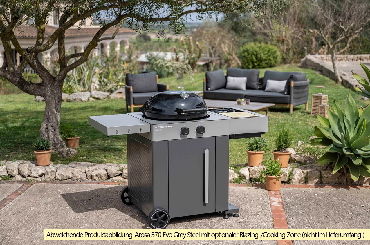 Outdoorchef Gas Kugelgrill Arosa 570 G Evo Grey Steel 6 Outdoorchef Gas Kugelgrill Arosa 570 G Evo Grey Steel – Bild 6