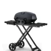 Napoleon Phantom TravelQ PRO285X Kompakt Gasgrill, Mattschwarz - Mit Klappbarem Wagen Inkl. Warmhalterost - Modell 2023