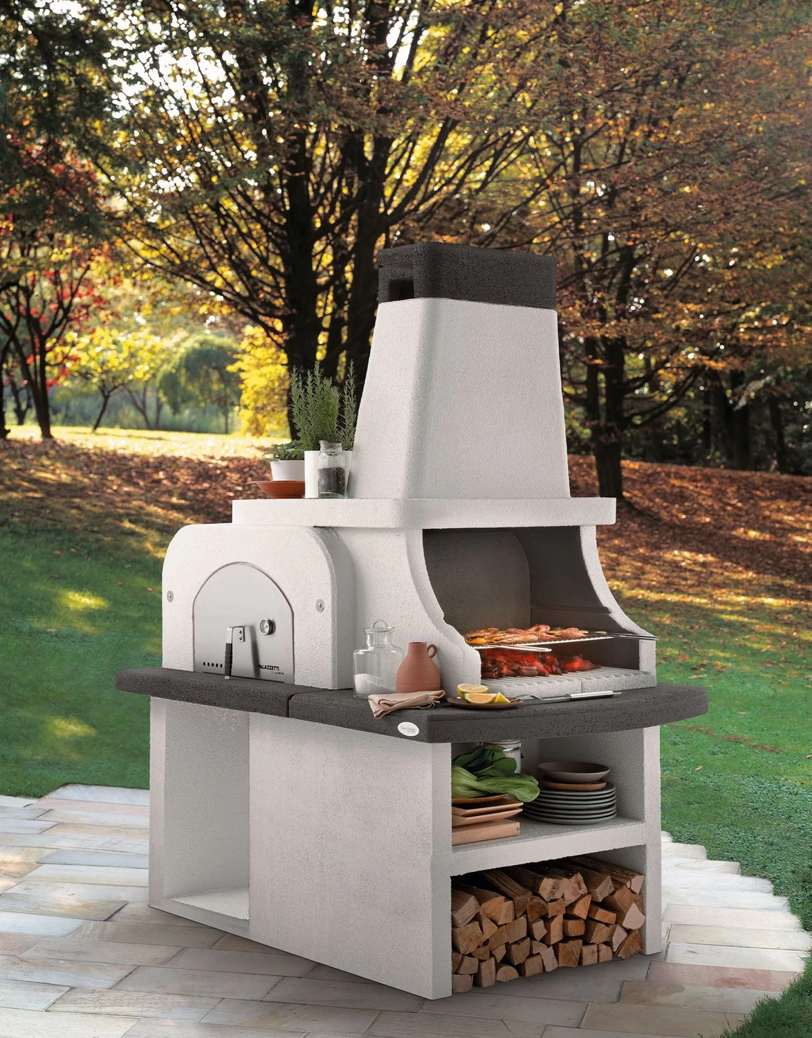 Palazzetti Grillkamin Bastia Mit Pizzaofen Inkl. Montagematerial 3 Palazzetti Grillkamin Bastia Mit Pizzaofen Inkl. Montagematerial – Bild 3