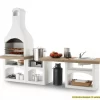 Palazzetti Outdoor Küche: Modul Mit Spüle Für Brioni Grillkamin Inkl. Montagematerial