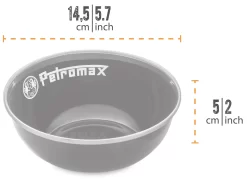 Petromax Emaille Schalen / 600 Ml / Schwarz, 2 Stück