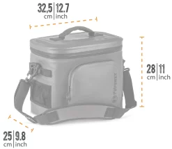 Petromax Kühltasche 8 Liter / Sandfarben -Barbecue Shop Petromax Kuehtasche 8Liter Abmessungen 1