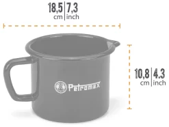 Petromax Emaille Milchtopf / 1000 Ml / Schwarz -Barbecue Shop Petromax Milchtopf Emaille 1000ml schwarz Abmessungen