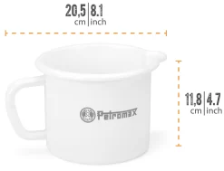 Petromax Emaille Milchtopf / 1400 Ml / Weiß 5 Petromax Emaille Milchtopf / 1400 Ml / Weiß -Barbecue Shop Petromax Milchtopf Emaille 1400ml weiss Abmessungen